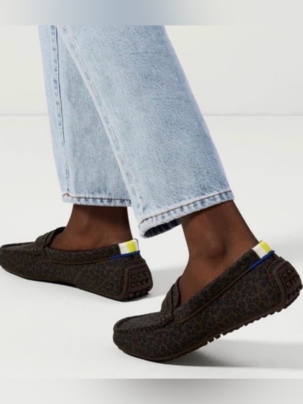 Rothy's The Driver loafers in the Chocolate Spot leopard print size 7.5